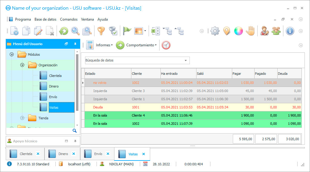 Software para la contabilidad de una Casa de Vacaciones