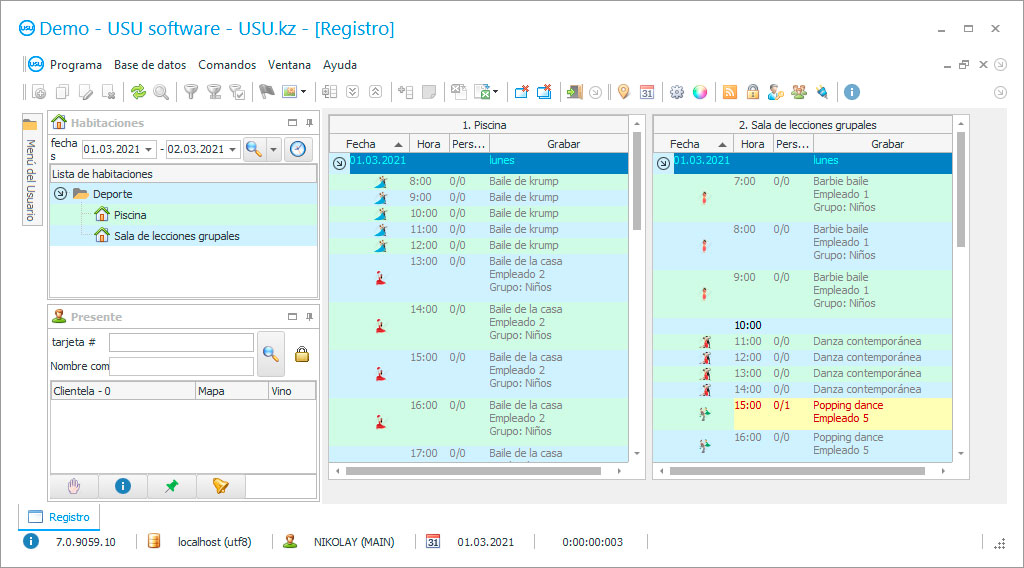 Crm para un estudio de baile.