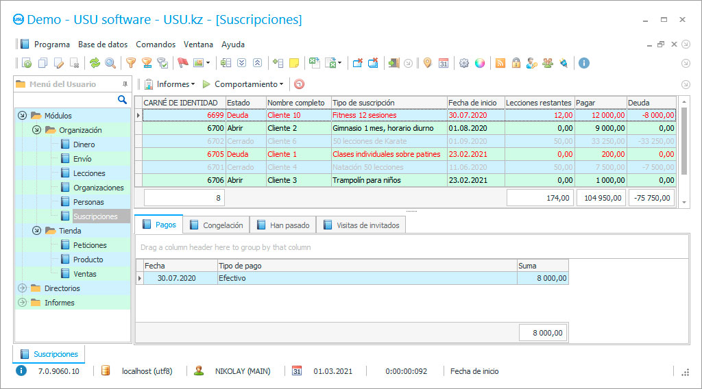 CRM para un centro de entretenimiento